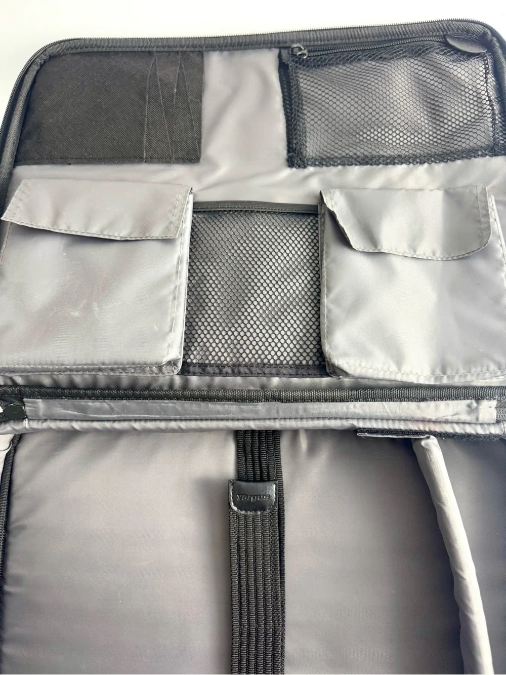Targus Black and Gray Laptop Briefcase with Front Flap